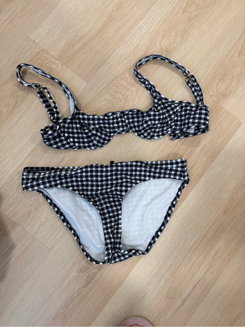 JCrew Navy Gingham Women’s Bikini Set